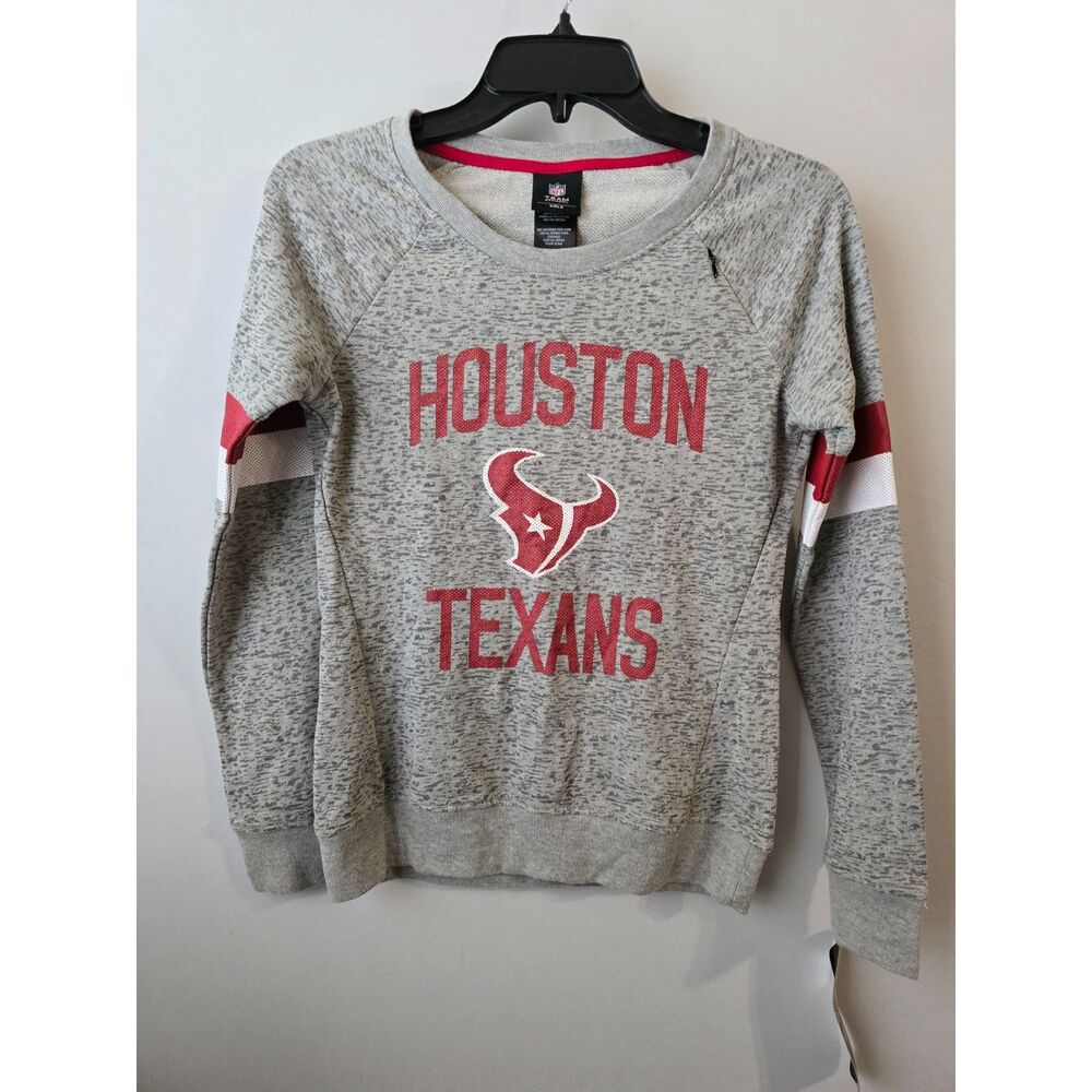 NWT Girl's Houston Texan NFL Team Apparel Long Sleeve Size M 10/12